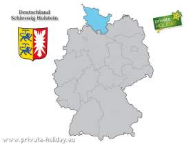 Schleswig-Holstein Karte - privateHOLIDAY