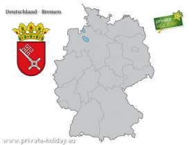 Bremen Karte - privateHOLIDAY