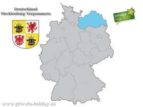 Mecklenburg-Vorpommern Karte - privateHOLIDAY