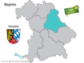Oberpfalz Karte - privateHOLIDAY